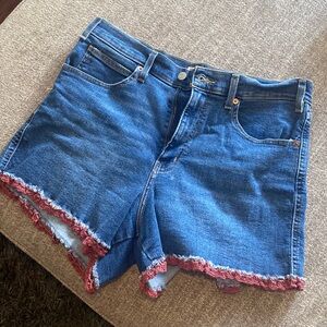 Signature Levi Strauss - Heritage High Rise Jean Shorts - Size 16 / 33